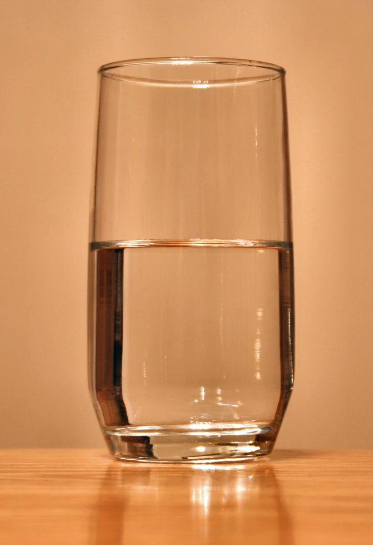 Glass of drinking water